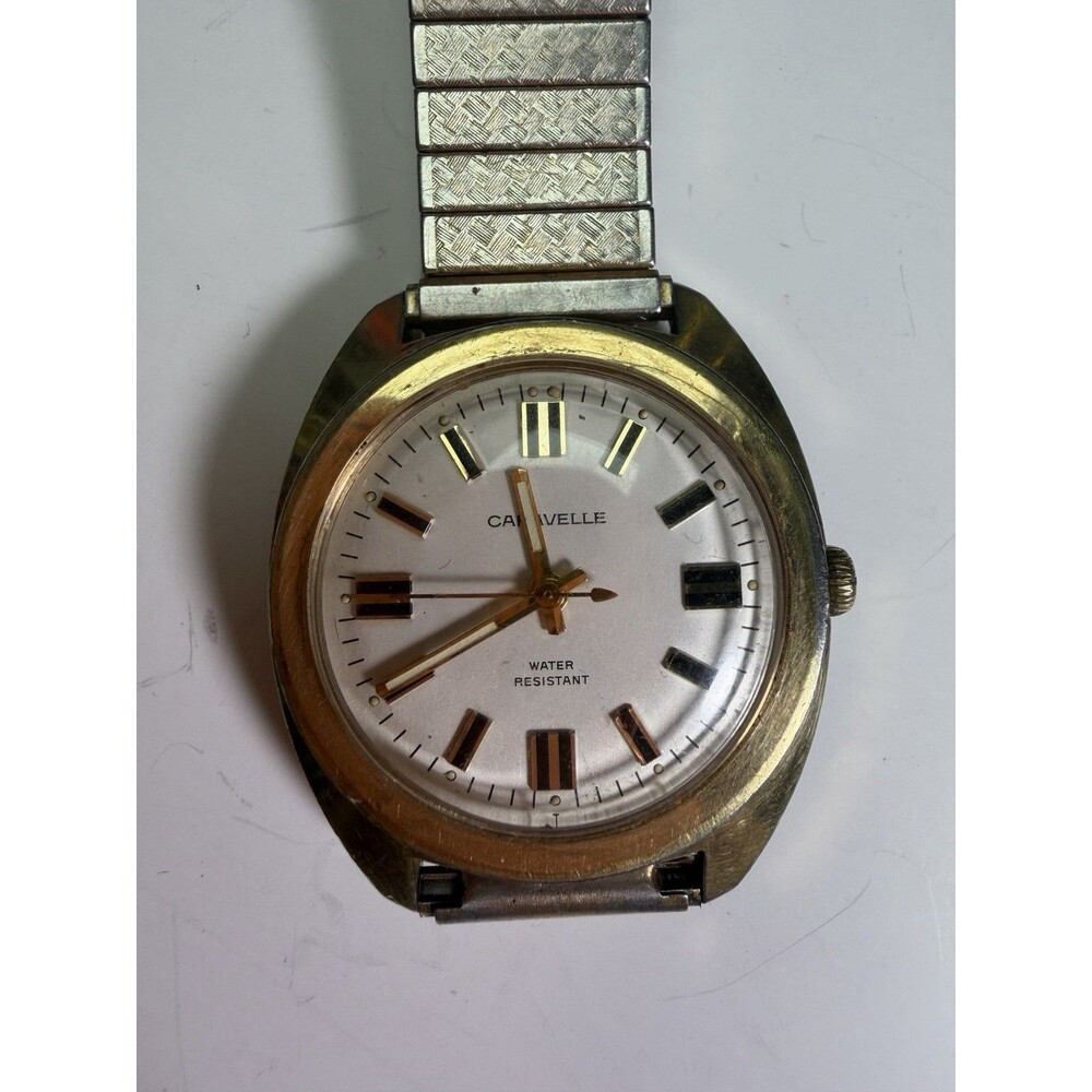 Caravelle 1974 Three Hander Men’s Windup Watch